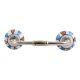 Faded Bluish Ceramic Bridge Handle